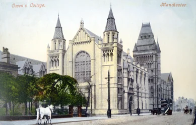 Owens College, Manchester (farvet foto)
